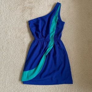 Blue Asymmetrical Dress